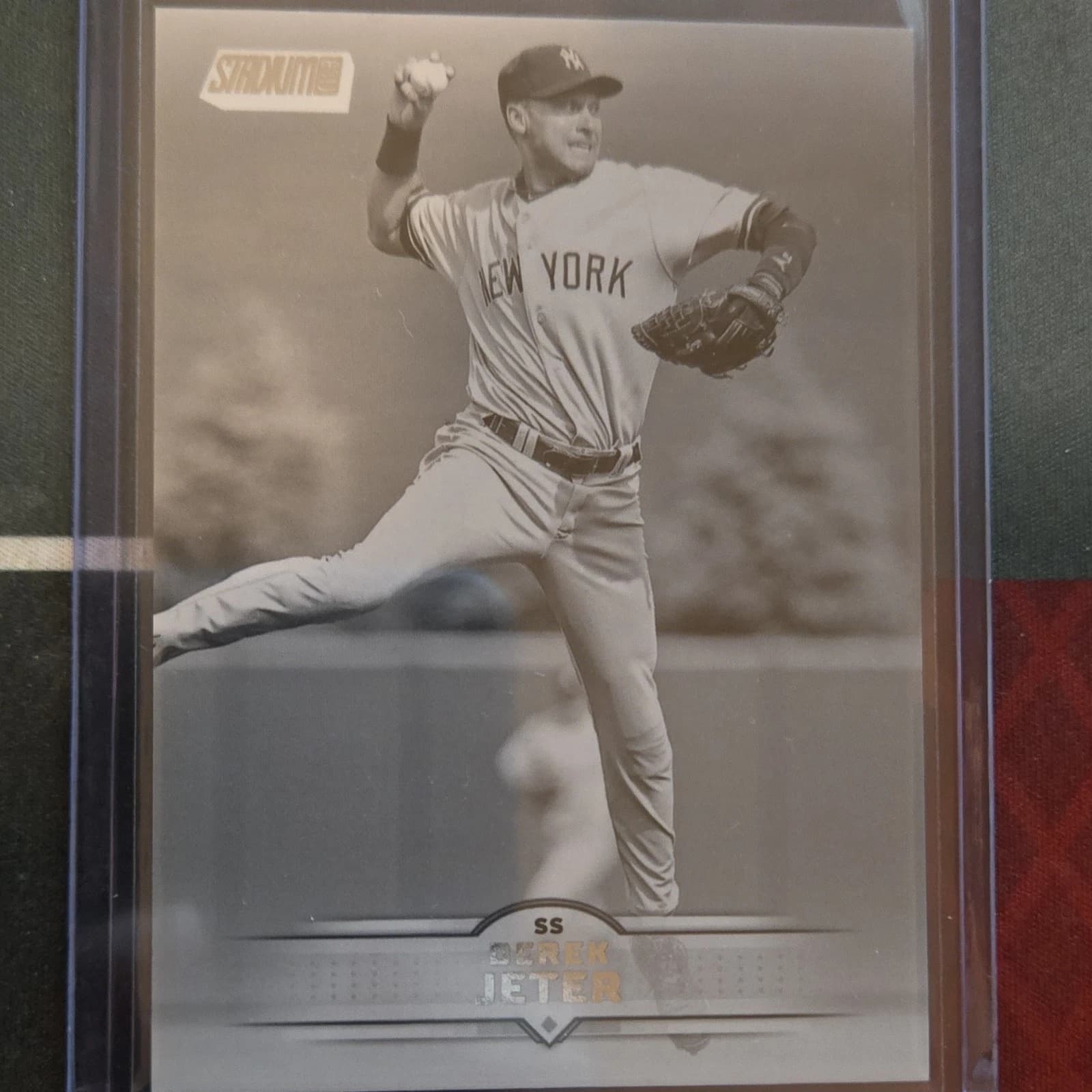 2025 Topps Stadium Club Black and White Card #172 Derek Jeter New York Yankees